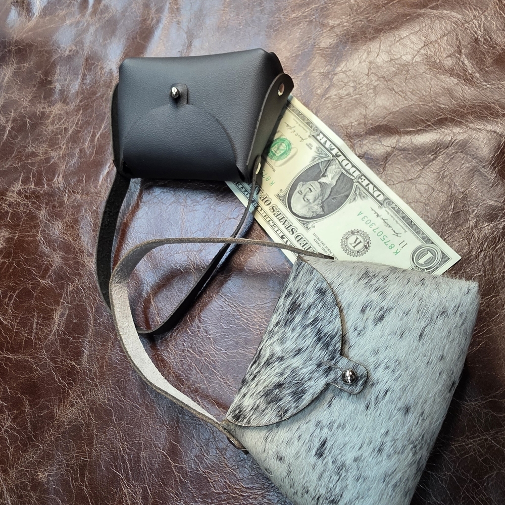 Stylish Black and Gray Women's Bag Set